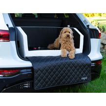 Bild für CopcoPet Tier-Autobett Autohundebett Weiß/Schwarz 70 x 55 cm mit Gurtsystem