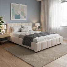 Bild für Juskys Polsterbett Florenz 140 x 200 cm – Bouclé