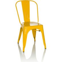 Bild für hjh OFFICE Bistrostuhl VANTAGGIO Comfort Metall Gelb Stuhl im Industry-Design
