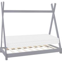 Bild für ML-DESIGN Kinderbett Hausbett Tipi Zeltbett inkl. Lattenrost Bodenbett Kinder Himmelbett