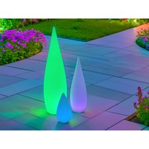 Bild für 3er SET außergewöhnliche Akku Gartenleuchten mit Farbwechsel für Innen & Außen