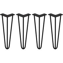 Bild für 4 x 35.5cm Hairpin Tischbeine 3 Streben