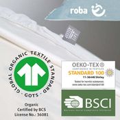 roba Matratzenschoner 'safe asleep®' - 40 x 90 bis 45 x 90 cm - Feuchtigkeitsschutz - Weiß