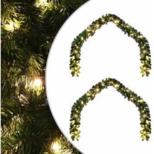 Bild für vidaXL Weihnachtsgirlande mit 600 LEDs 2 pcs Grün PVC 42016692