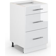 Bild für Küchenunterschrank Fame-Line Weiß Hochglanz 50 cm ohne Arbeitsplatte Vicco