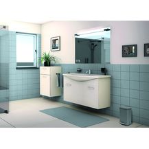 Bild für Spirella Kosmetikeimer 5 Liter Edelstahl mit Absenkautomatik und Inneneimer "Akira" Badezimmer Mülleimer Softclose Abfalleimer grau matt