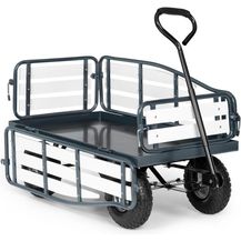 Bild für "Ventura Handwagen Bollerwagen Schwerlast 300 kg wetterfest Stahl WPC schwarz Schwarz"