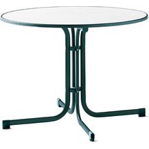 Bild für Sieger 136/S Boulevard-Klapptisch mit mecalit-Pro-Platte Ø 100 cm