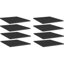 Bild für vidaXL Bücherregal-Bretter 8 Stk. Hochglanz-Schwarz 40x50x1,5 cm 805199