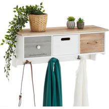 Bild für CARO-Möbel Wandgarderobe Salva in weiß im angesagtem Vintagelook