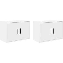 Bild für vidaXL Garagen-Wandschränke 2 Stk. Weiß Holzwerkstoff 860644