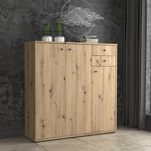 Bild für Kommode Sideboard Highboard Schuhe Stauraum Ordner Büro Artisan Eiche Nb. 1090