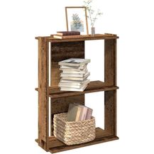 Bild für vidaXL Bücherregal 3 Böden Altholz-Optik 60x30x80 cm Holzwerkstoff 860263