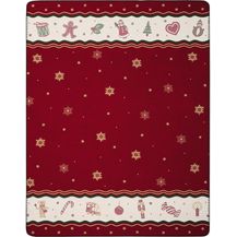 Bild für Wohndecke Toy's Delight Ruby mit weihnachtlichen Motiven