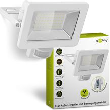 Bild für goobay 53884 LED Strahler Bewegungsmelder Außen 50W / PIR Sensor Außenstrahler IP44 / Neutralweißes Licht 4250 lm/LED Scheinwerfer Fluter Wandmontage/Gartenstrahler/Weiß