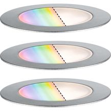 Bild für Paulmann 94752 Plug&Shine Bodeneinbauleuchten Set Zigbee Floor RGBW IP67 Edelstahl