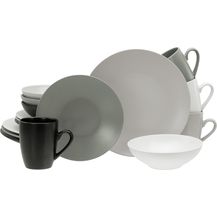 Bild für CreaTable 25831 Kombiservice Manhattan für 4 Personen, Steinzeug, mehrfarbig (1 Set, 16-teilig)