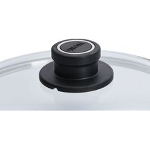 Bild für WOLL Glasdeckel Diamond Lite Safety Ø 30 cm Sicherheitsglas Edelstahlrand Dampfentlüftung Alle Herdarten hitzebeständig bis 250 °C & spülmaschinenfest