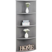 Bild für RICOO Eckregal Hängend 110 x 33 x 33 Grau