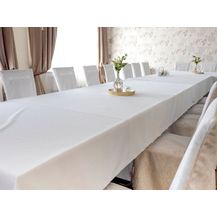 Bild für texpot Tischdecke Tischtuch Baumwolle Breite 240 cm weiß glatt (1-tlg)