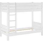 Erst-Holz Etagenbett Kiefer 80x200 cm, weiß