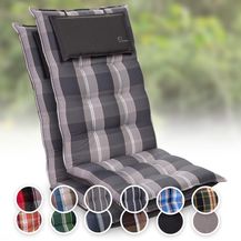 Bild für Sylt Polsterauflage Sesselauflage Kopfkissen Polyester 50 x 120 x 9 cm Hellgrau / Grau