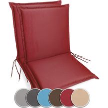 Bild für sunnypillow Liegenauflage Niedriglehner Auflage Gartenstuhlauflage