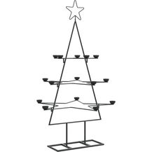 Bild für vidaXL Metall-Weihnachtsbaum zum Dekorieren Schwarz 105 cm 4018963