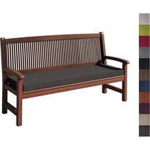 Bild für sunnypillow Bankauflage Stuhlkissen mit abnehmbarem Bezug Bankkissen Bankpolster Polsterauflage Auflage für Gartenbank viele Farben und Größen zur Auswahl (180 x 40 x 5 cm, Anthrazit)