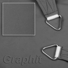 Bild für hanSe Sonnensegel Schattensegel Schattenspender UV-Schutz Quadrat 2x2m Graphit
