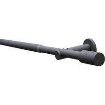 Bild für Gardinia Gardinenstangen-Set Elba Zylinder 1-Lauf Ø 16-19 mm Steingrau 120 cm