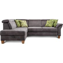 Bild für Cavadore Schlafsofa Ammerland mit Ottomane links / Federkern-Sofa im Landhausstil mit verstellbaren Kopfstützen