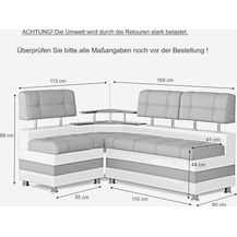 Bild für Rodnik Eckbank "Latte"