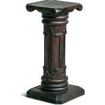 Bild für livasia Dekosäule Balinesische Säule aus Holz mit Schnitzerei