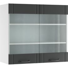 Bild für Küchenglasschrank Fame-Line Anthrazit Landhaus 80 cm Vicco