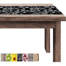 Bild für Tischläufer Fotodruck Schwarze Rose