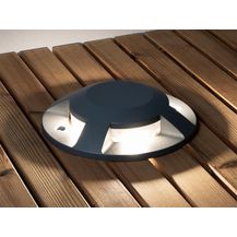 Bild für KONSTSMIDE No. 7878-370 Outdoor Bodeneinbaustrahler LED 12W anthrazit 4-Wege