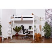 Steiner Hochbett 'Patrick' weiß, inkl. Schreibtischplatte