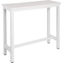 Bild für 1x Bartisch Bistrotisch Metallgestell Tischplatte aus MDF weiß