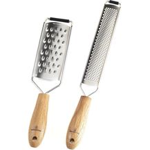 Bild für Hanseküche Käsereibe Zester Küchenreiben Set aus 304 Edelstahl, Edelstahl, (2er Set, 1-St, Grob und Feinreibe)