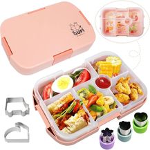 Bild für Kinder-Lunchbox Bento-Box auslaufsicher 6 Fächer Mikrowelle Mädchen Jungen