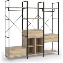 Bild für Kleiderschrankset Enya Holz 60 x 180 cm 3 Teile Vicco