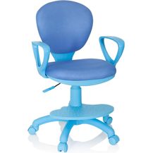 Bild für hjh OFFICE 670978 Kinderdrehstuhl Kid Colour Stoff Blau Schreibtischstuhl Kinder