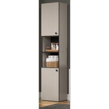 Bild für Badezimmer Hochschrank Bliss in grau 40 x 186 cm