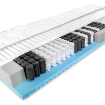 Bild für BMM Matratze Komfort 23 TFK/Taschenfederkernmatratze Öko-Tex Zertifiziert/ergonomische 7 Zonen Matratze Höhe 23 cm/Matratzen produziert in Deutschland 160x190 cm H4