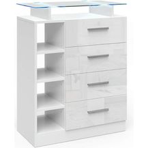 Bild für Kommode Asti Weiß 33 x 87 cm Vicco