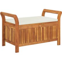 Bild für vidaXL Garten-Truhenbank mit Kissen 91 cm Massivholz Akazie 319714