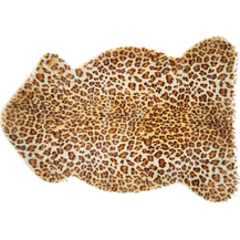 Bild für Kunstfell-Teppich Leopard braun 90 cm NAMBUNG