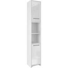 Bild für Badschrank Weiß Hochglanz/Weiß 30 x 190 cm Vicco