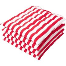 Bild für Homescapes Stuhlkissen Sitzkissen mit breiten Streifen